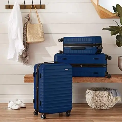 Amazon Basics Expandable Hardside Carry-On Luggage,Navy Blue - 51hy0ibfsHL._AC_